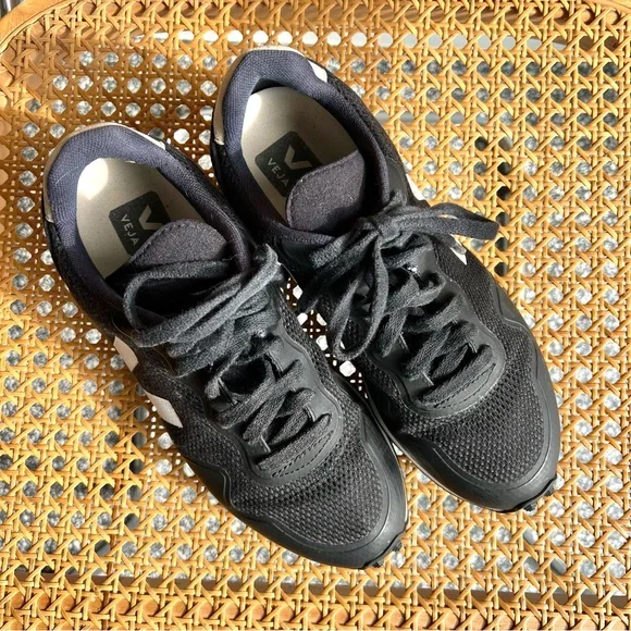 Veja Black and White Sneakers - Picture 10 of 12